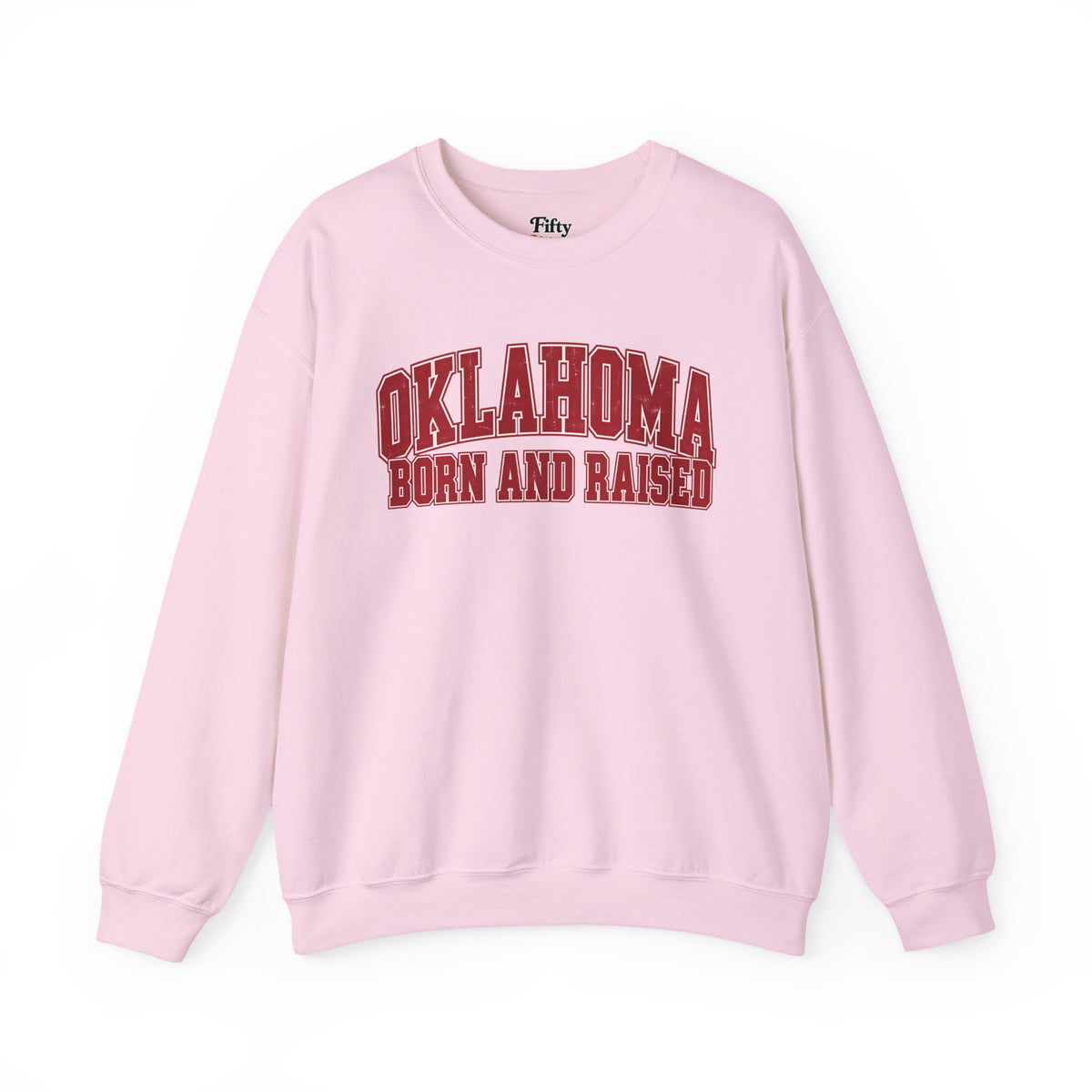 Oklahoma Born and Raised Vintage Collegiate Unisex Sweatshirt Graphic