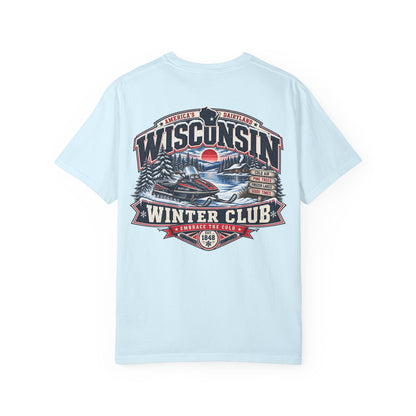 Wisconsin Winter Club Unisex Comfort Color 1717 Streetwear Graphic Tee