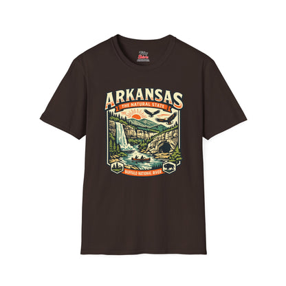 Arkansas The Natural State Adventure Unisex Softstyle T Shirt State Pride Graphic Tee Collections FS03