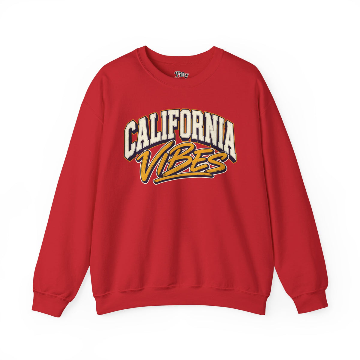 California Vibes Unisex Crewneck Sweatshirt State Name Graphic