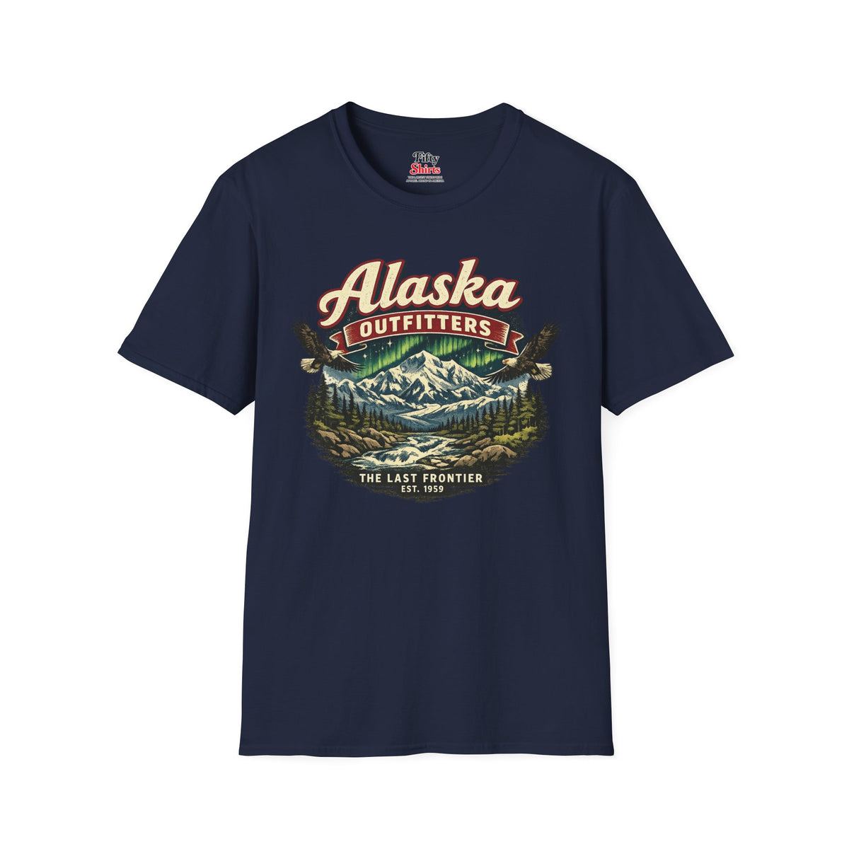 Alaska Outfitters Unisex Softstyle T Shirt State Pride Graphic Tee Collections FS03