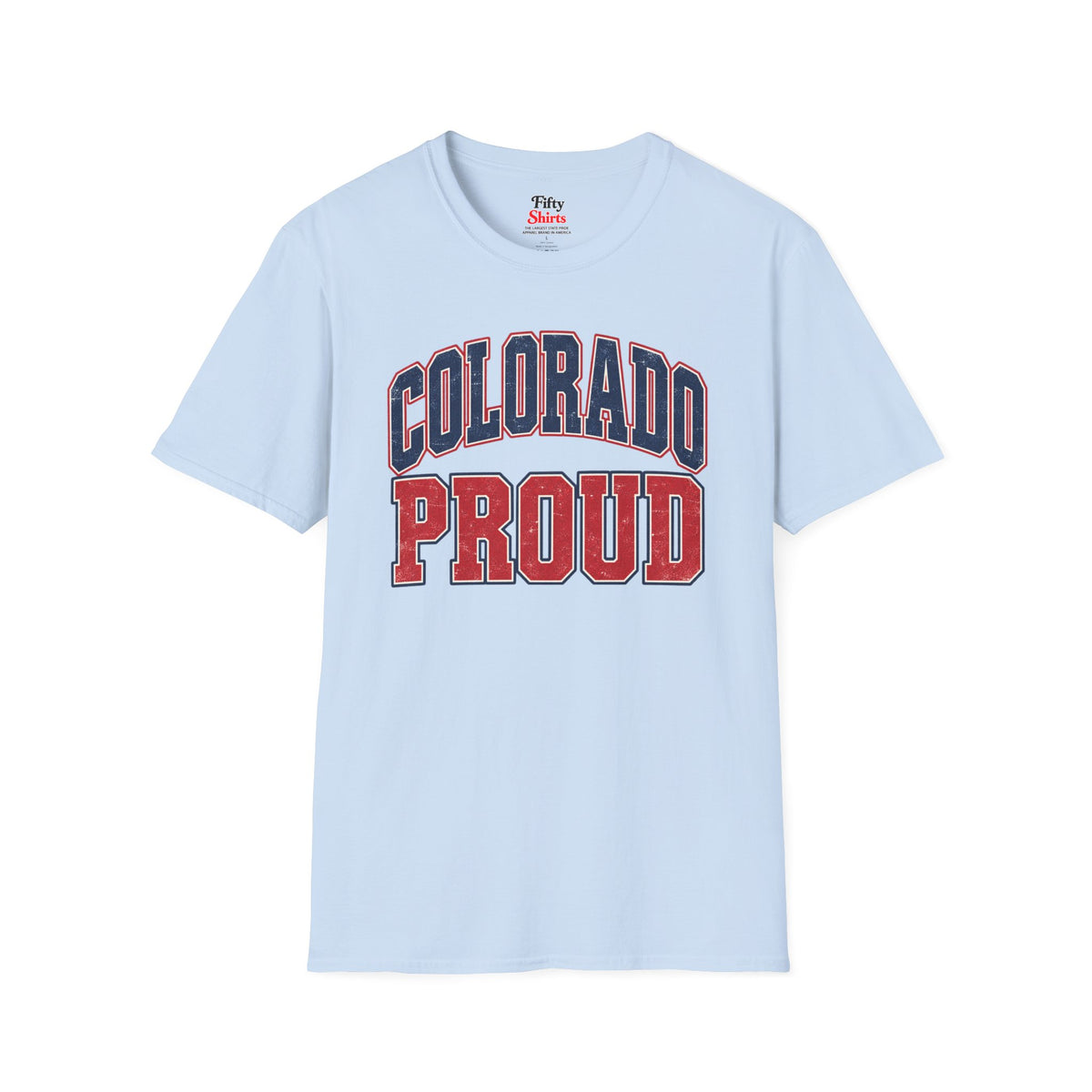 Colorado Proud Unisex Softstyle T Shirt State Name Graphic Tee