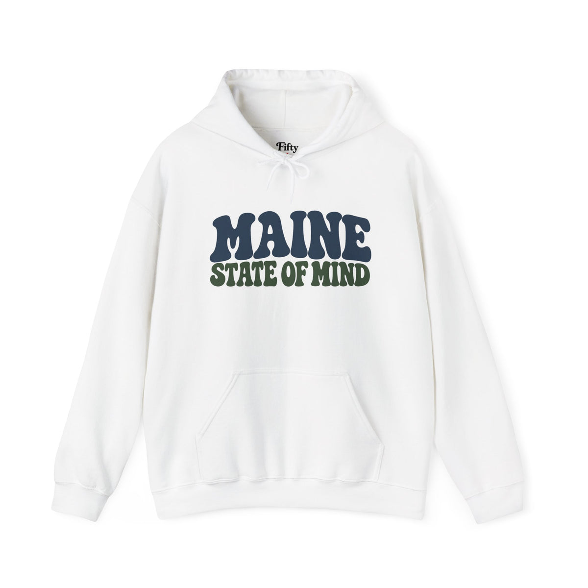 Maine State of Mind Unisex Hoodie State Name Graphic