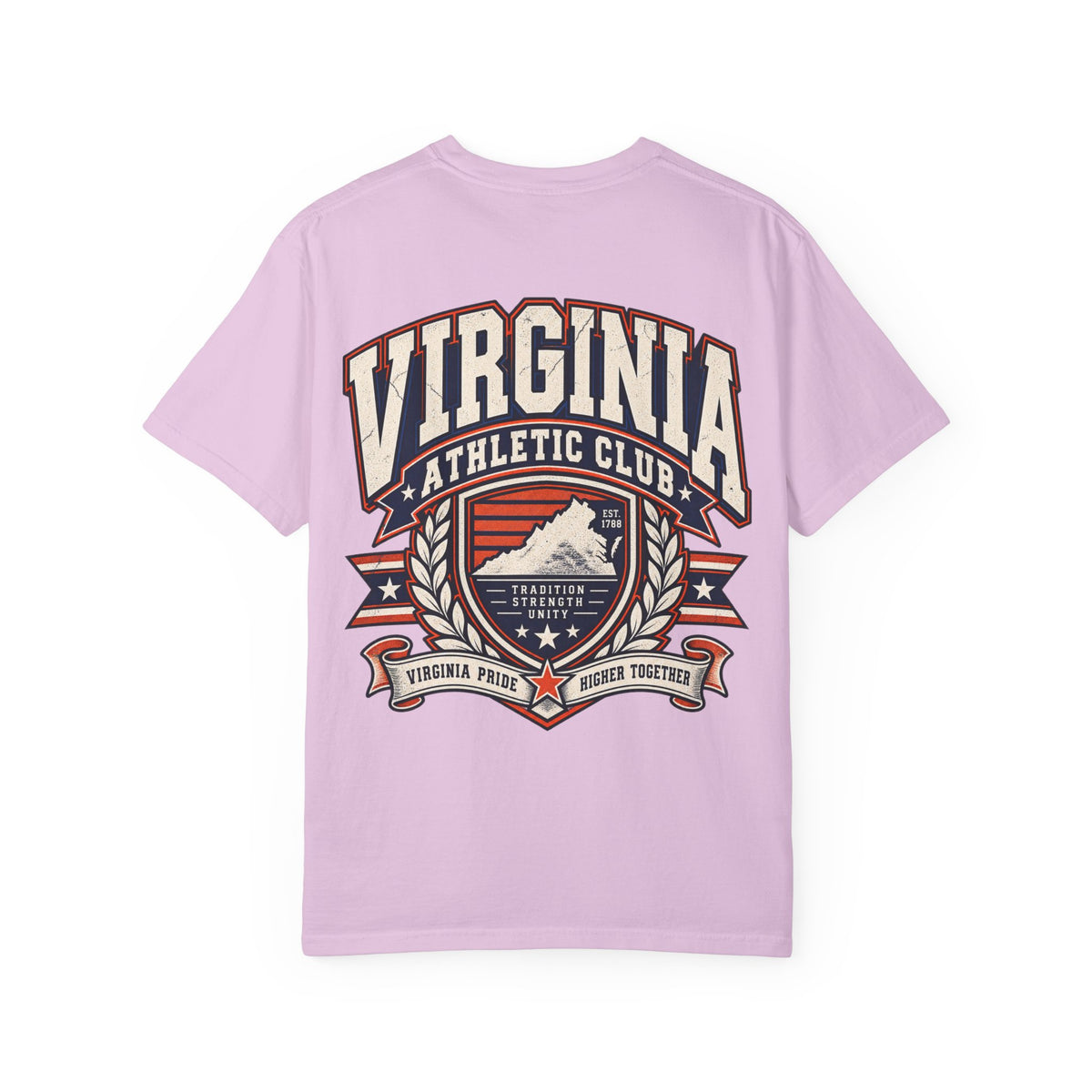 Virginia Athletic Club Unisex Comfort Color 1717 Streetwear Graphic Tee