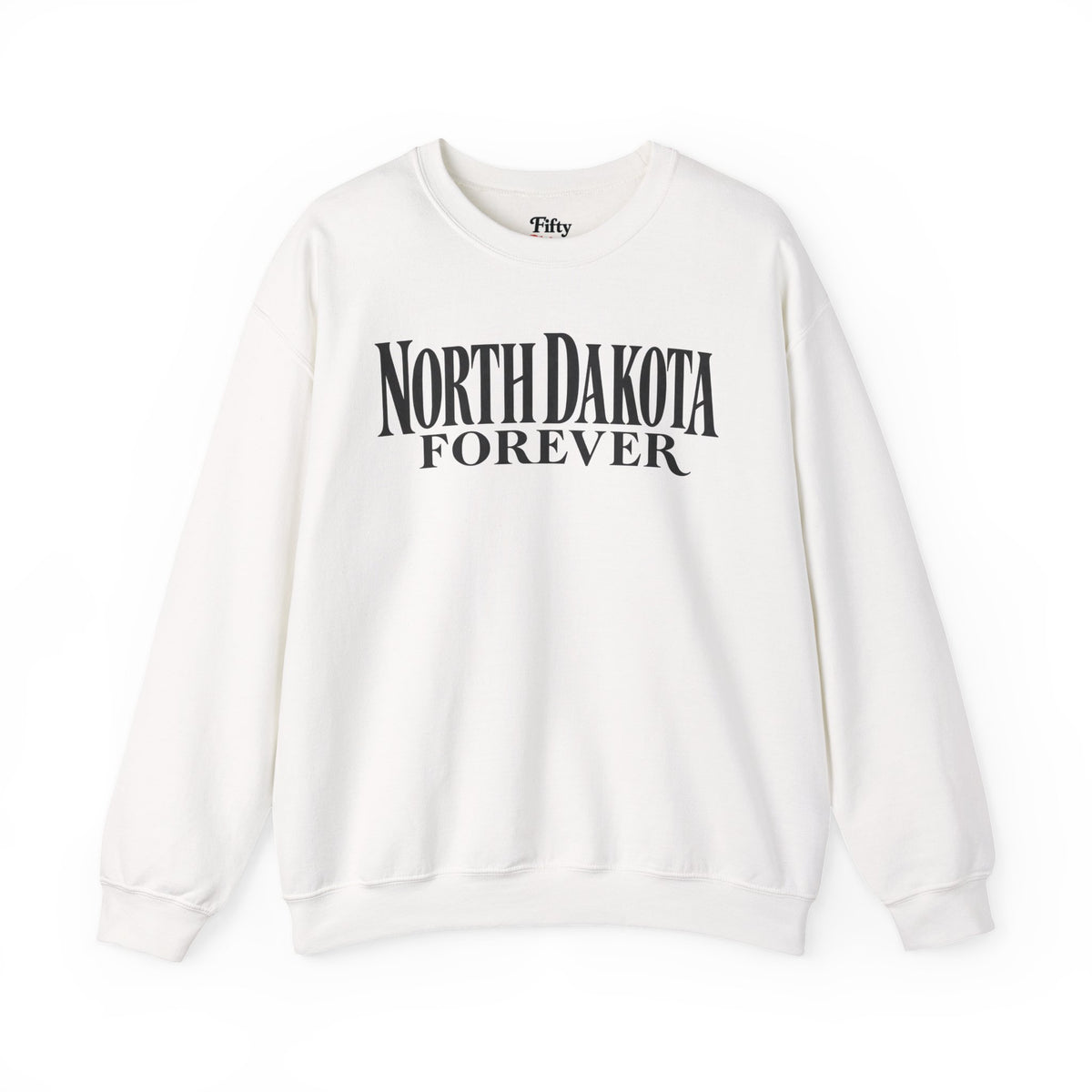 North Dakota Forever Unisex Crewneck Sweatshirt State Name Graphic