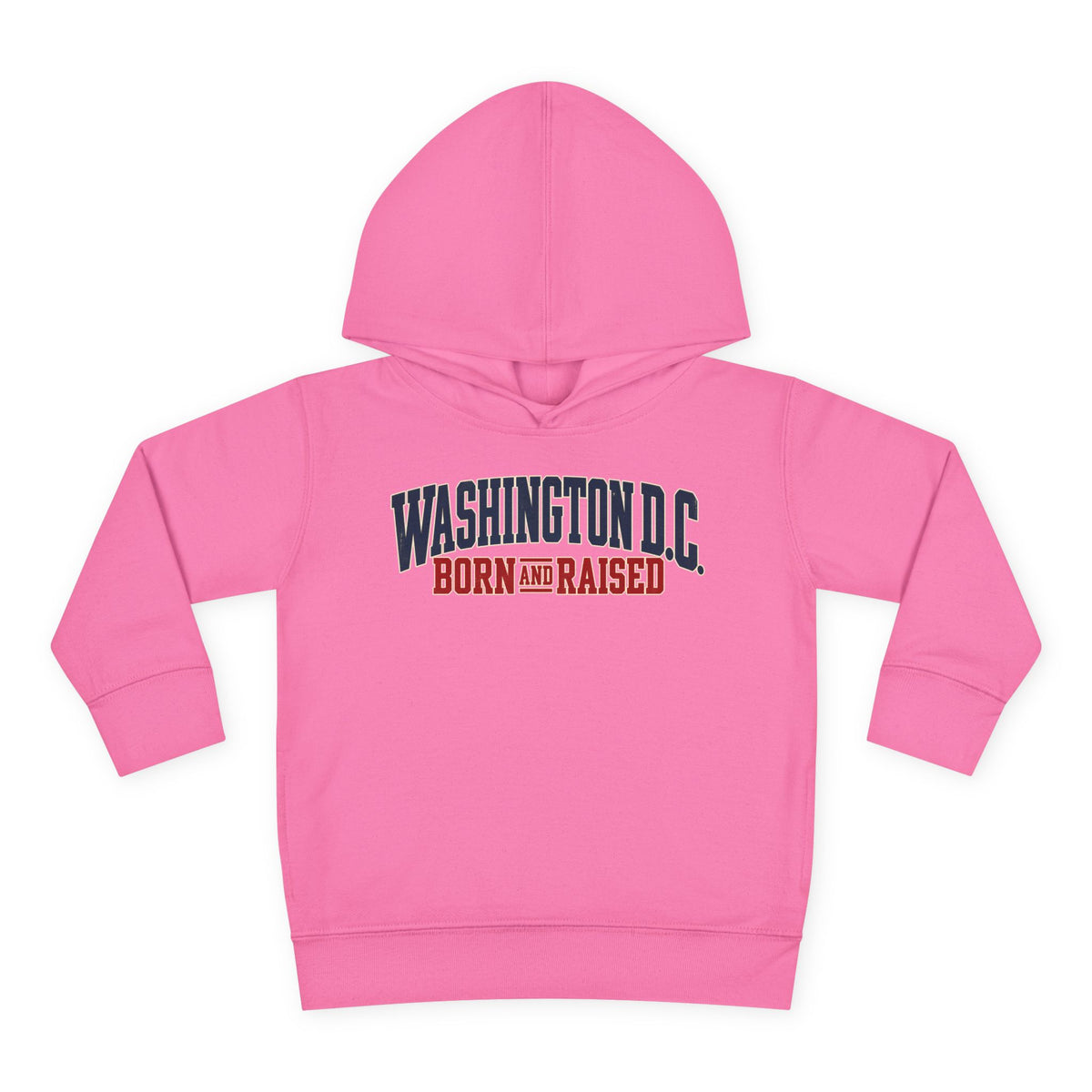 Washington DC Born and Raised Premium East Coast Unisex Toddler Pullover Fleece Hoodie