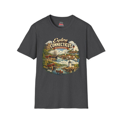 Explore Connecticut Unisex Softstyle T Shirt State Pride Graphic Tee Collections FS03