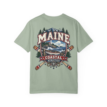 Maine Coastal Athletics Unisex Comfort Color 1717 Streetwear Graphic Tee