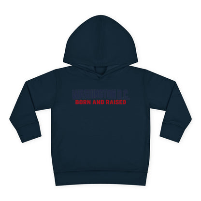 Washington DC Born and Raised Minimal Modern Unisex Toddler Pullover Fleece Hoodie