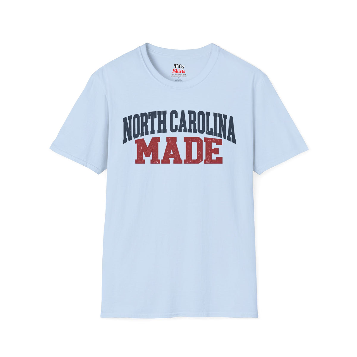 North Carolina Made Unisex Softstyle T Shirt State Name Graphic Tee