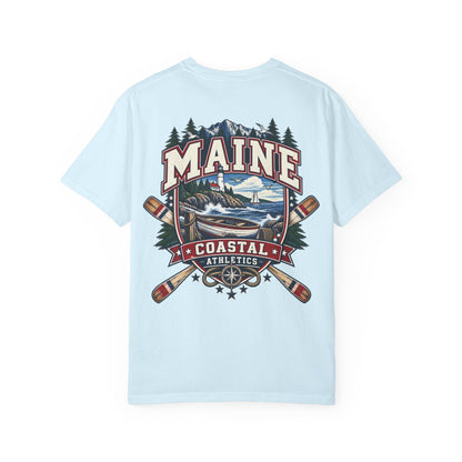 Maine Coastal Athletics Unisex Comfort Color 1717 Streetwear Graphic Tee