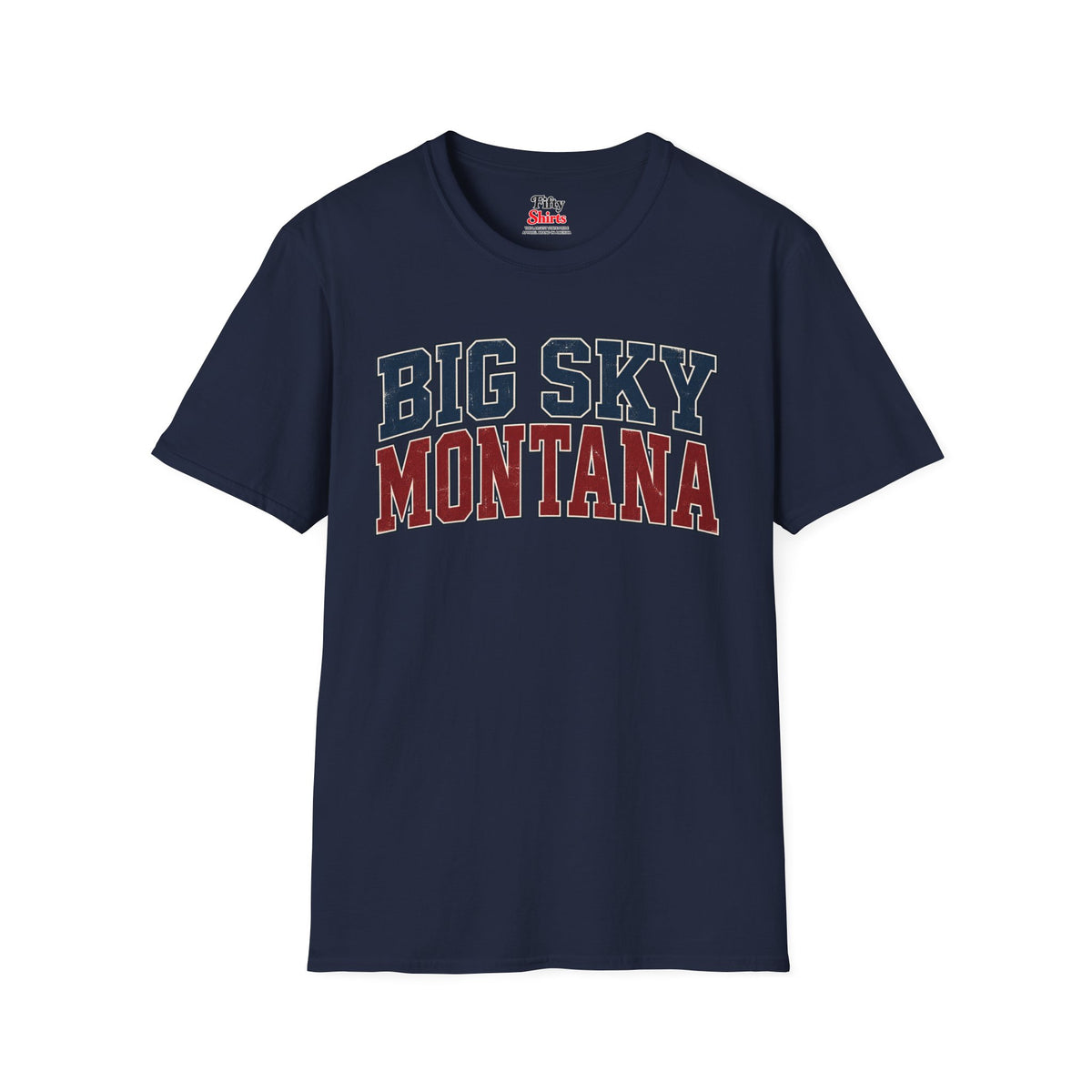 Big Sky Montana Unisex Softstyle T Shirt State Name Graphic Tee