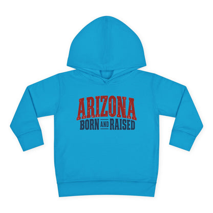 Arizona Born and Raised Classic Souvenir Unisex Toddler Pullover Fleece Hoodie