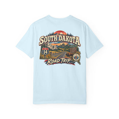 South Dakota Road Trip Unisex Comfort Color 1717 Streetwear Graphic Tee