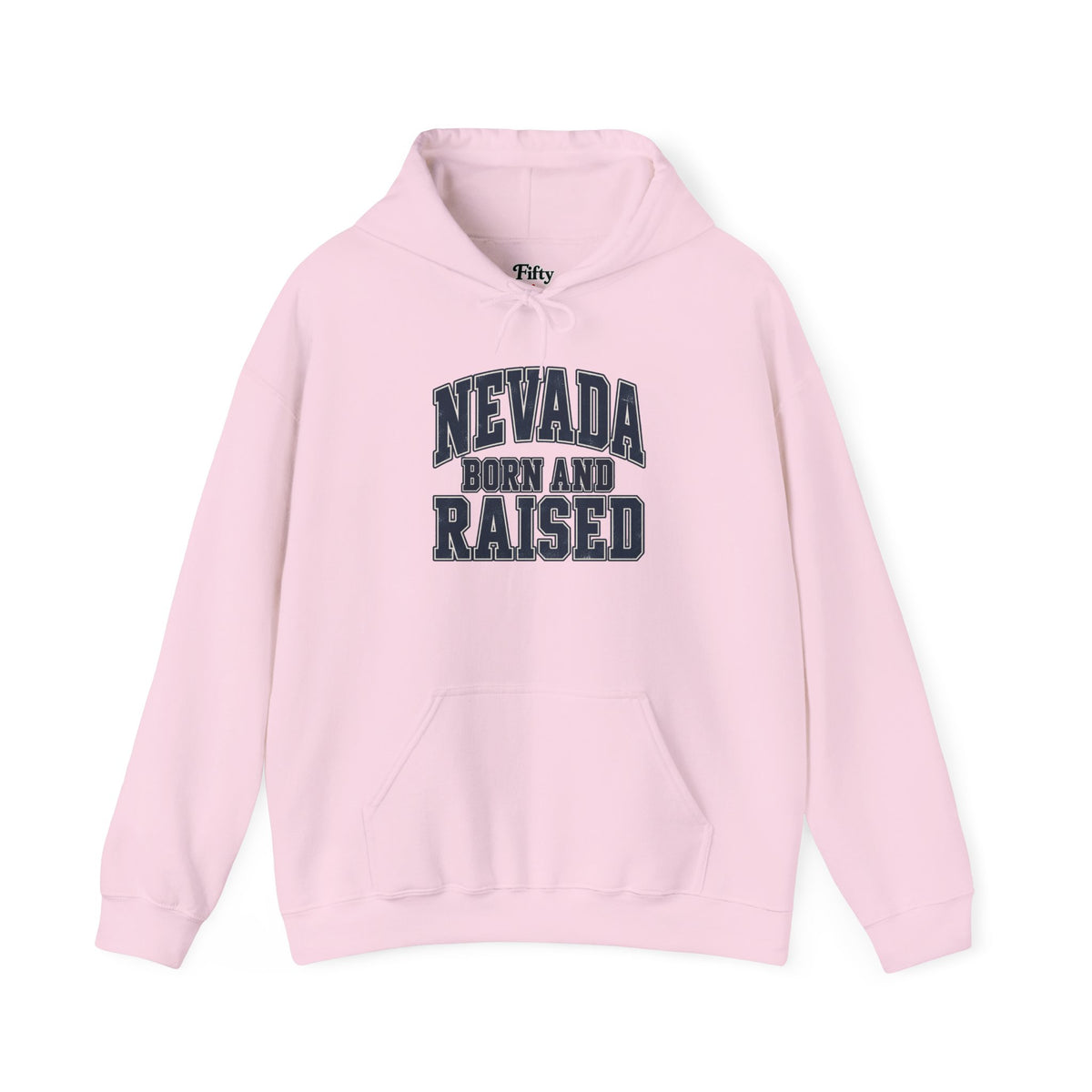 Nevada Born and Raised Unisex Hoodie State Name Graphic