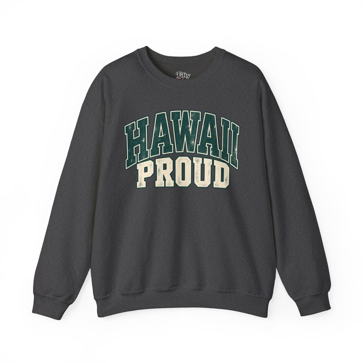 Hawaii Proud Unisex Crewneck Sweatshirt State Name Graphic