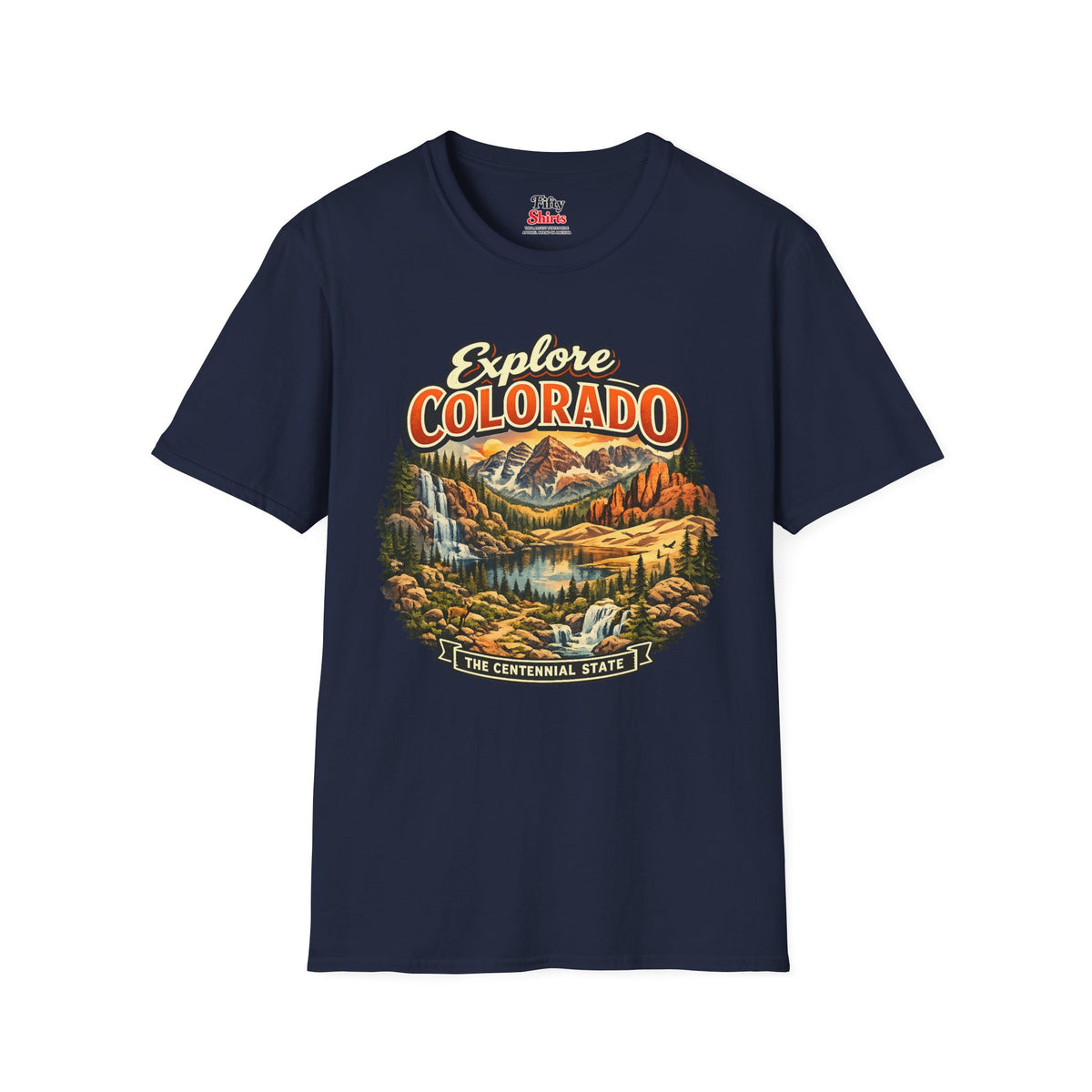 Explore Colorado Unisex Softstyle T Shirt State Pride Graphic Tee Collections FS03