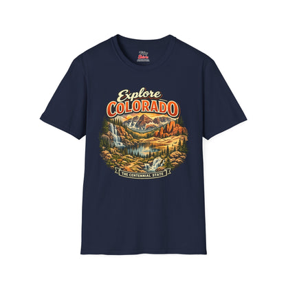 Explore Colorado Unisex Softstyle T Shirt State Pride Graphic Tee Collections FS03