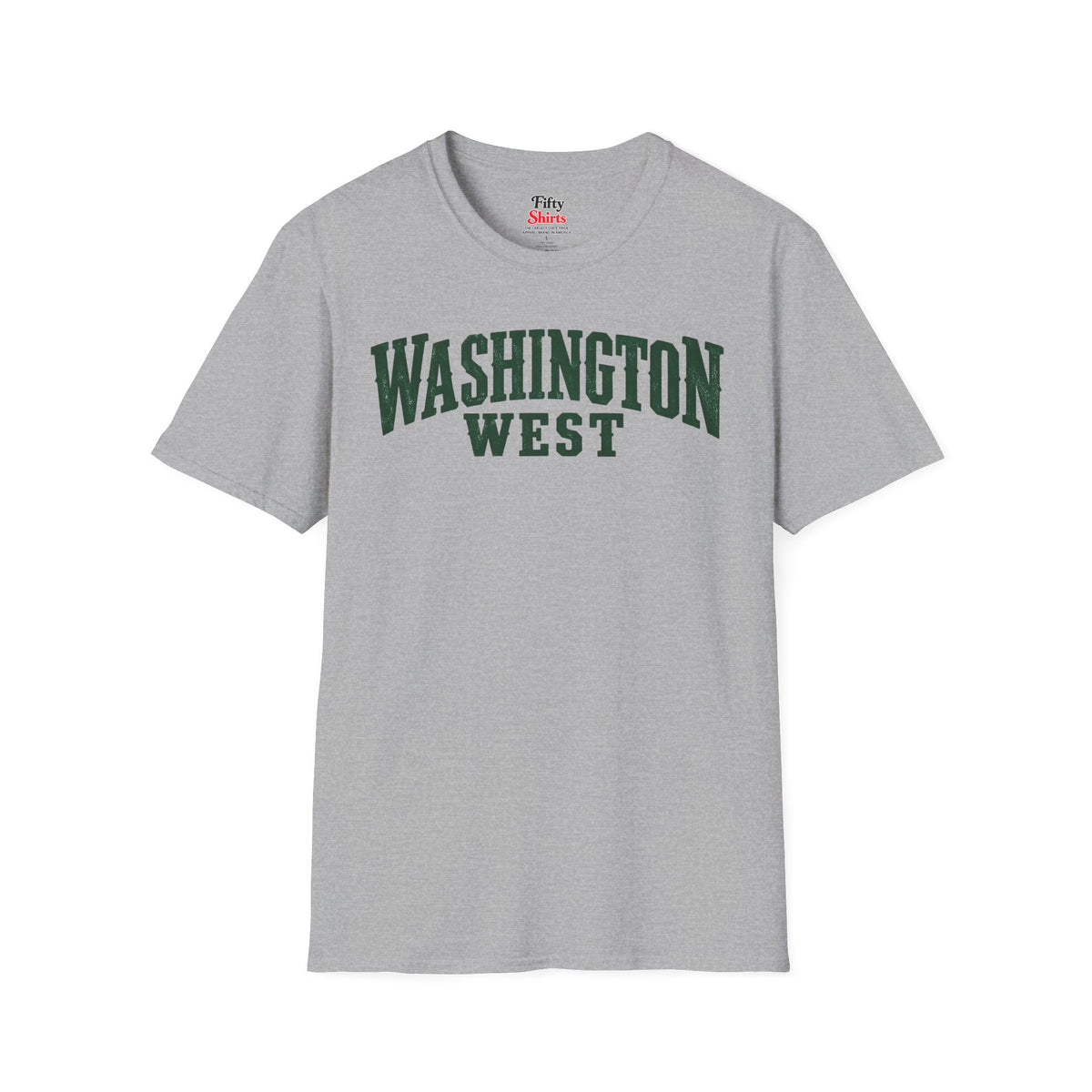 Washington West Unisex Softstyle T Shirt State Name Graphic Tee