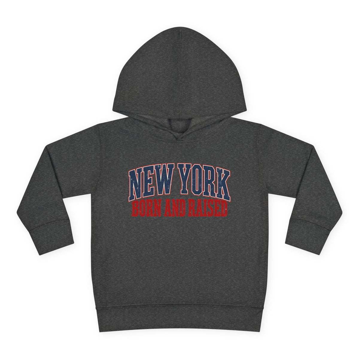 New York Born and Raised Old-School Americana Unisex Toddler Pullover Fleece Hoodie Graphic