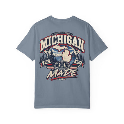 Michigan Made Unisex Comfort Color 1717 Streetwear Graphic Tee
