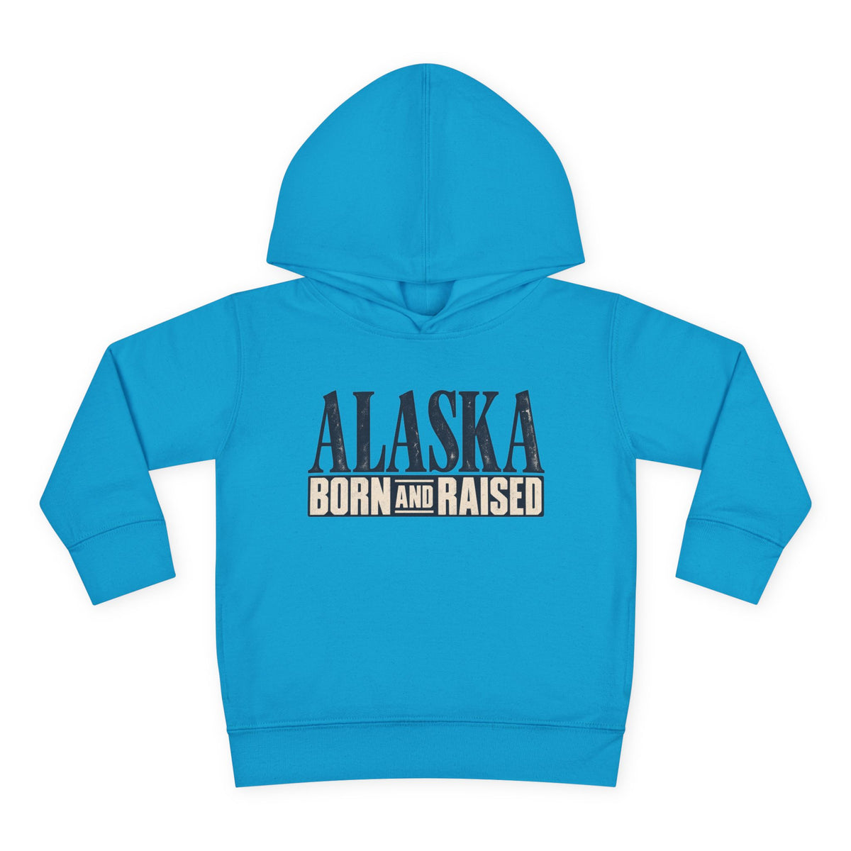 Alaska Born and Raised Premium Heritage Unisex Toddler Pullover Fleece Hoodie