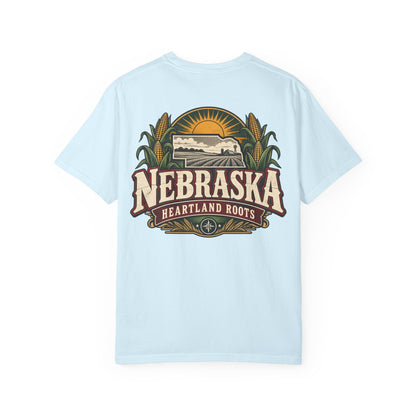 Nebraska Heartland Roots Unisex Comfort Color 1717 Streetwear Graphic Tee
