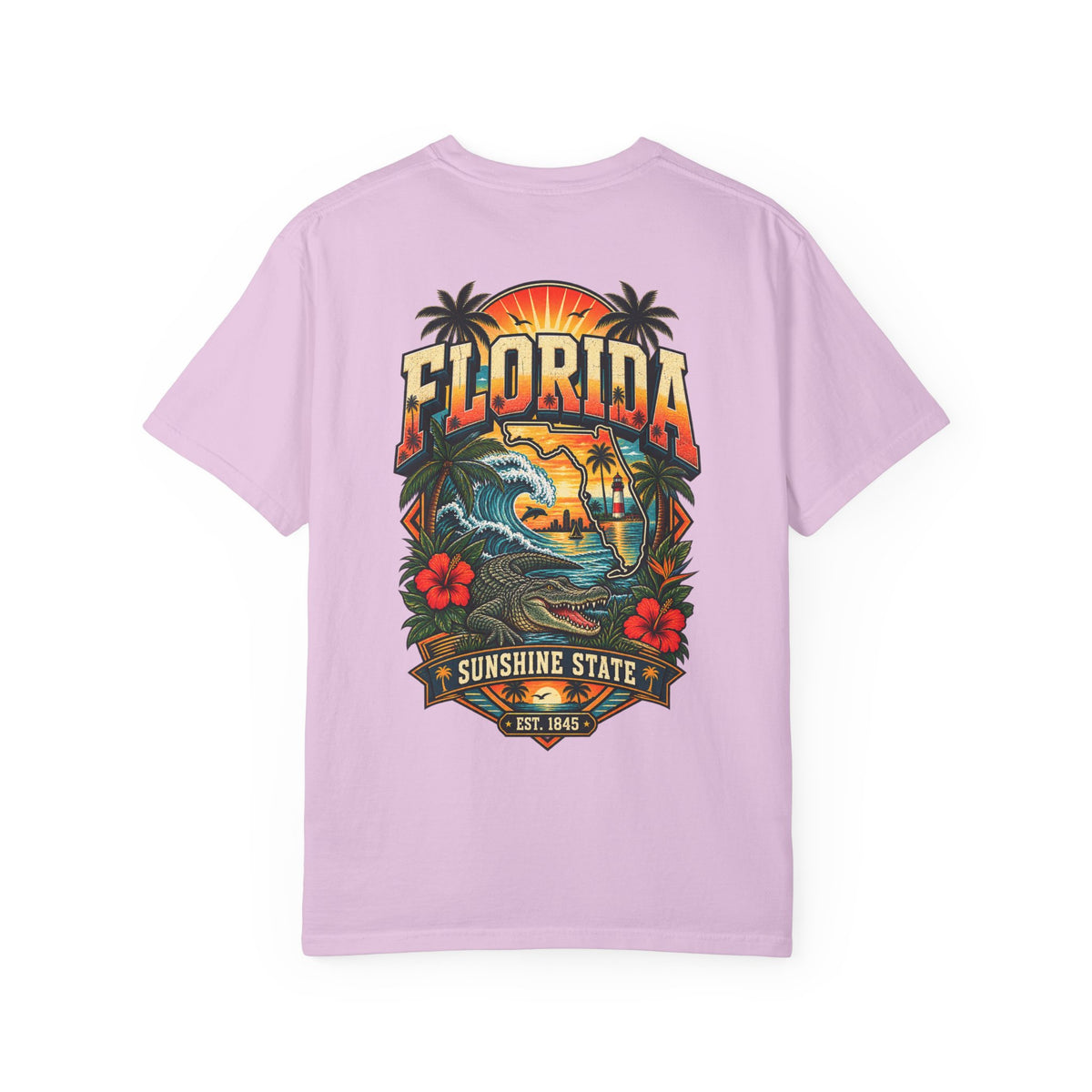 Florida Sunshine Legacy  Unisex Comfort Color 1717 Streetwear Graphic Tee
