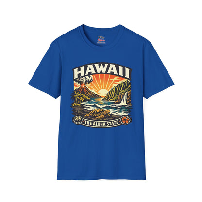 Hawaii Aloha State Adventure Unisex Softstyle T Shirt State Pride Graphic Tee Collections FS03