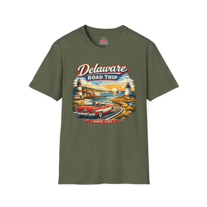 Delaware Roadtrip Unisex Softstyle T Shirt State Pride Graphic Tee Collections FS03