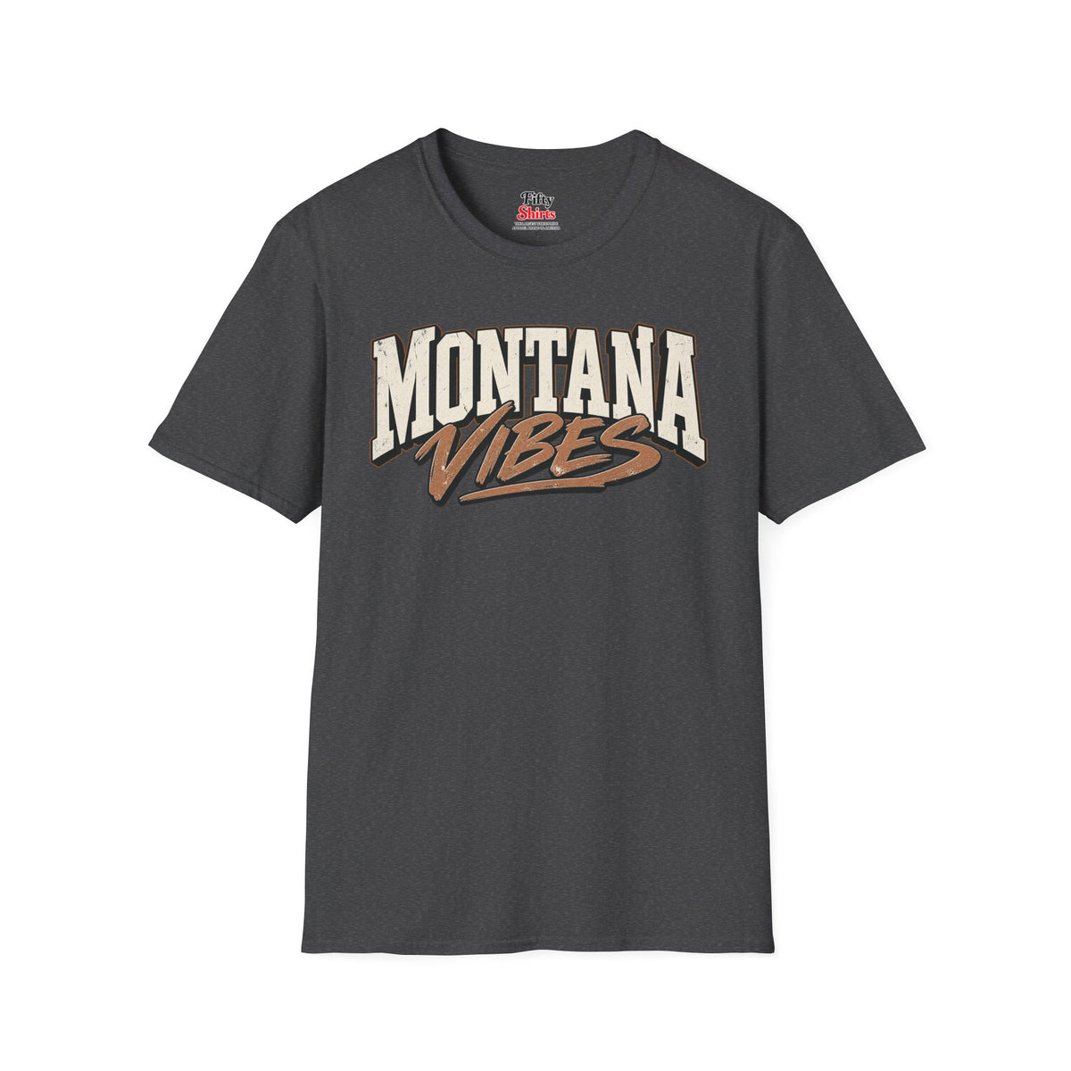 Montana Vibes Unisex Softstyle T Shirt State Name Graphic Tee