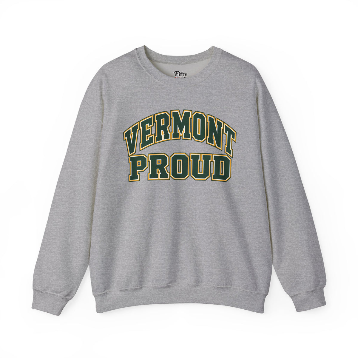 Vermont Proud Unisex Crewneck Sweatshirt State Name Graphic