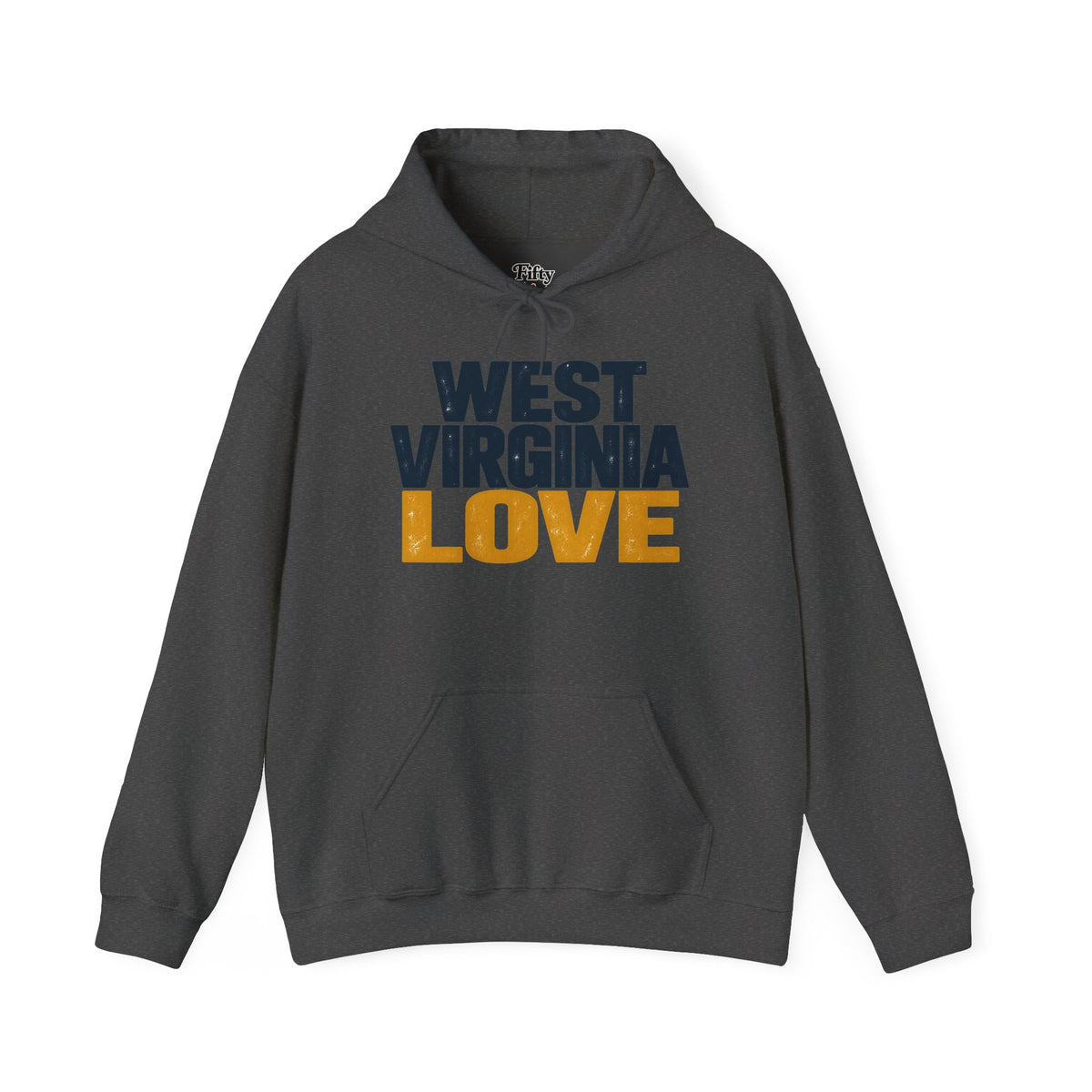 West Virginia Love Unisex Hoodie State Name Graphic