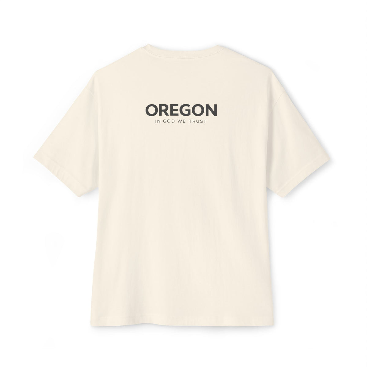 Oregon All State In God We Trust Unisex Casual Oversized Boxy Tee