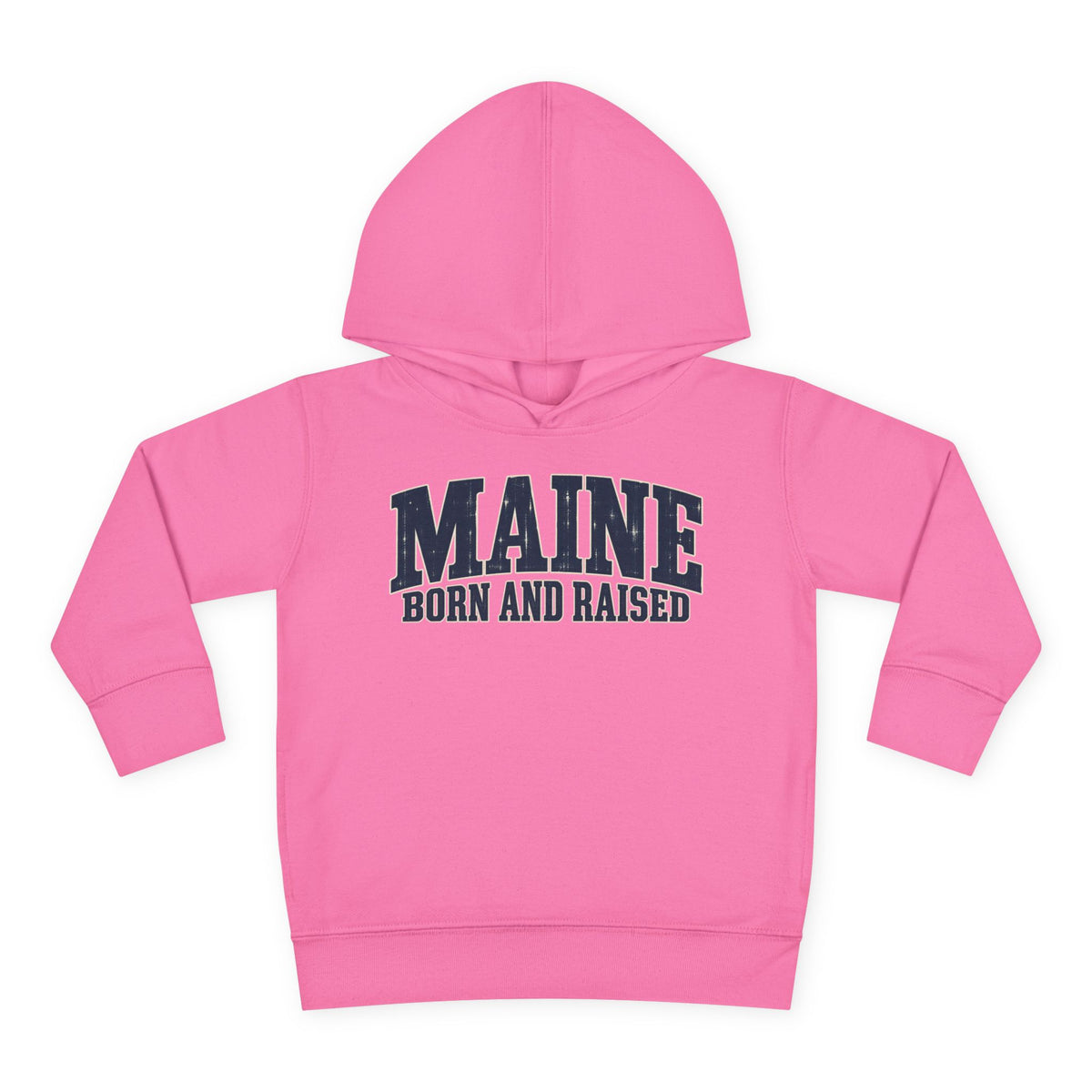 Maine Born and Raised Coastal Heritage Unisex Toddler Pullover Fleece Hoodie