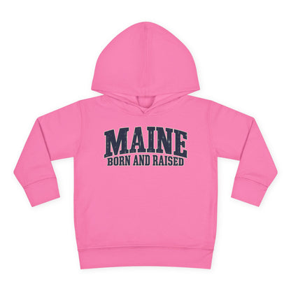 Maine Born and Raised Coastal Heritage Unisex Toddler Pullover Fleece Hoodie
