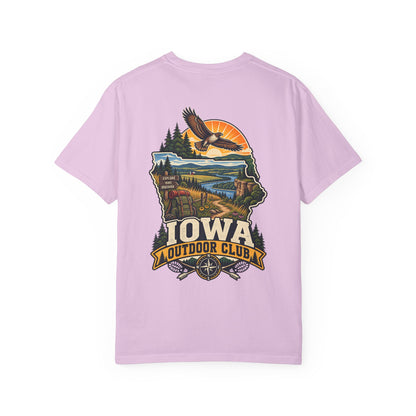 Iowa Outdoor Club Unisex Comfort Color 1717 Streetwear Graphic Tee