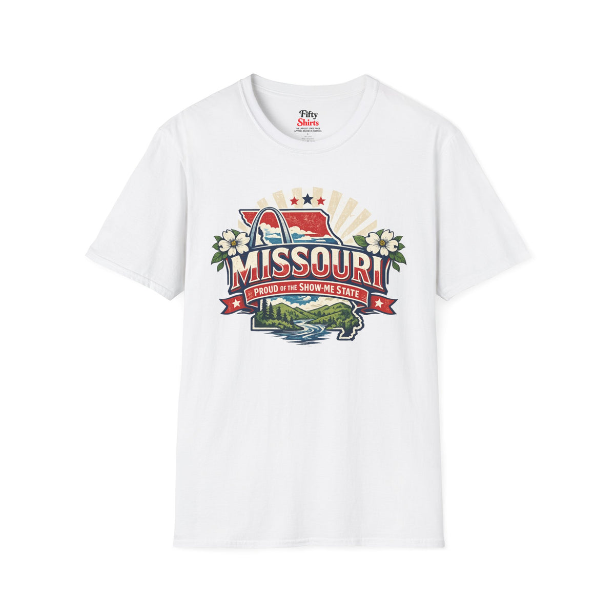 Missouri State Pride Unisex Softstyle T Shirt State Pride Graphic Tee Collections FS03