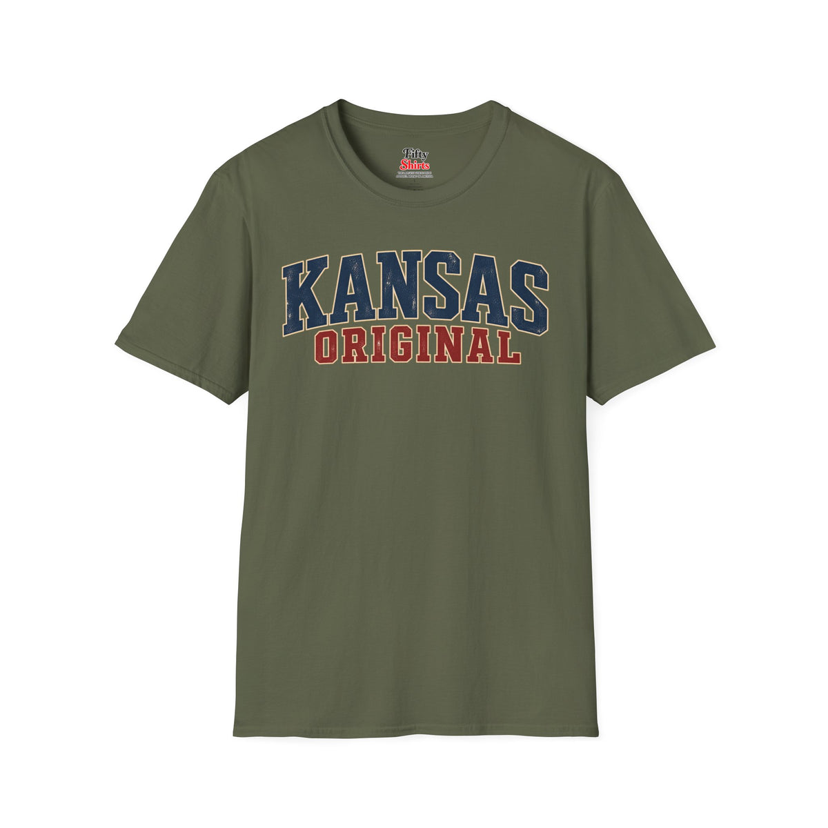 Kansas Original Unisex Softstyle T Shirt State Name Graphic Tee