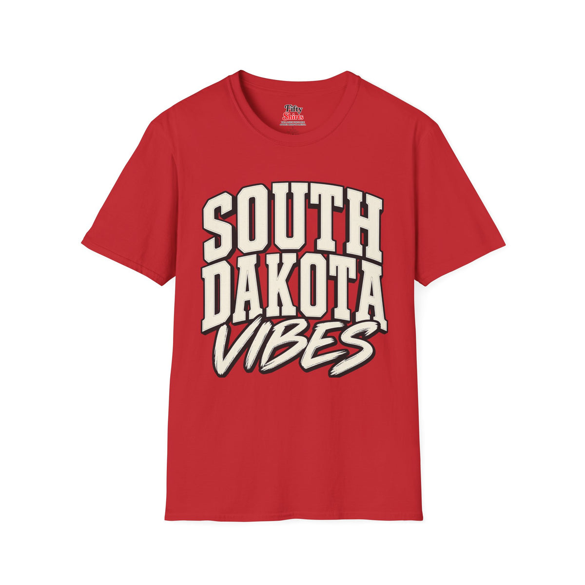 South Dakota Vibes Unisex Softstyle T Shirt State Name Graphic Tee