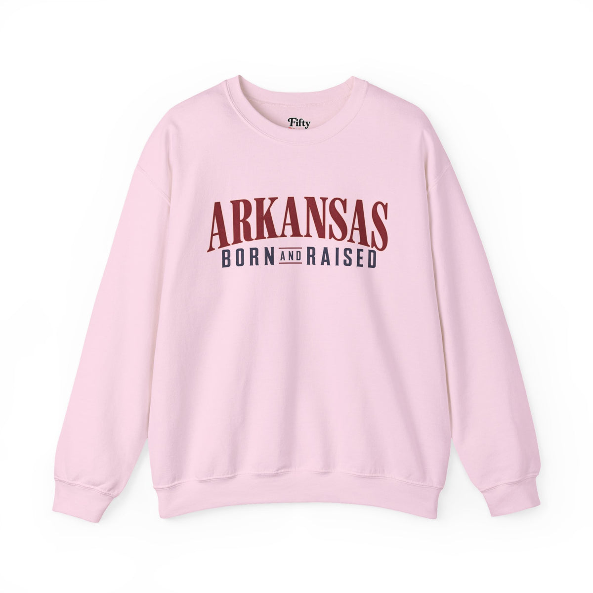 Arkansas Born and Raised Minimal Heritage Luxury Unisex Sweatshirt Graphic