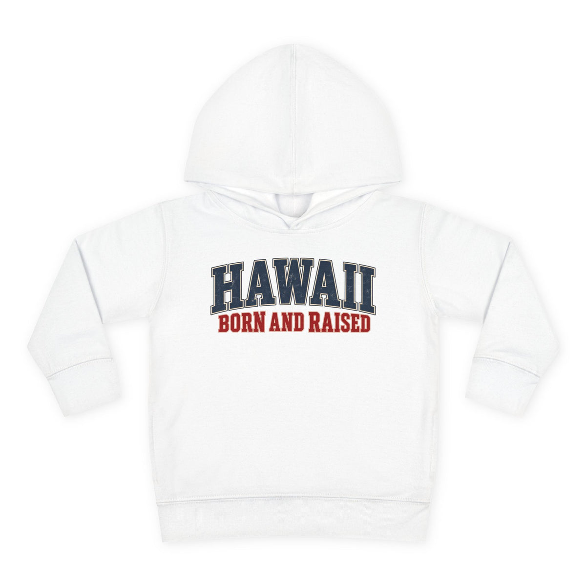 Hawaii Born and Raised Classic Heritage Unisex Toddler Pullover Fleece Hoodie