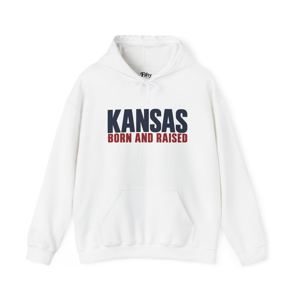 Kansas Born and Raised Modern Heritage Unisex Hoodie Graphic