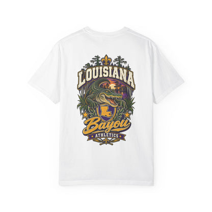 Louisiana Bayou Athletics Unisex Comfort Color 1717 Streetwear Graphic Tee