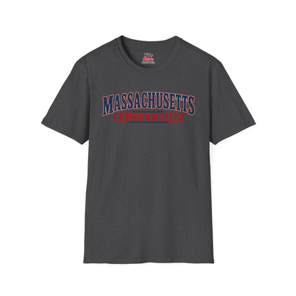 Massachusetts Commonwealth Unisex Softstyle T Shirt State Name Graphic Tee