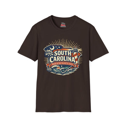 South Carolina State Pride Unisex Softstyle T Shirt State Pride Graphic Tee Collections FS03