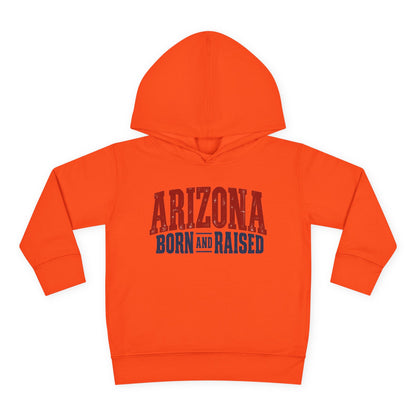 Arizona Born and Raised Classic Souvenir Unisex Toddler Pullover Fleece Hoodie