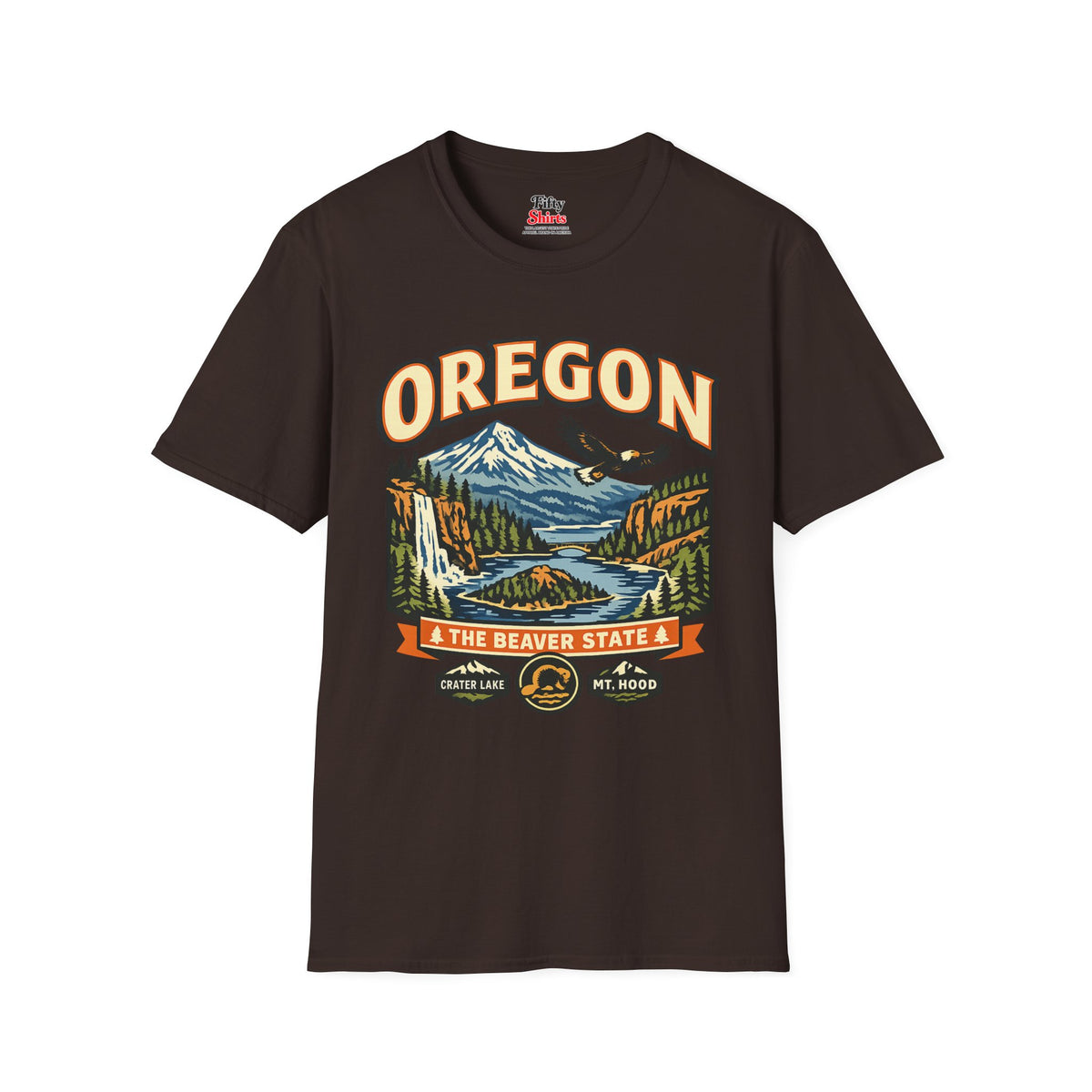 Oregon Beaver State Adventure Unisex Softstyle T Shirt State Pride Graphic Tee Collections FS03