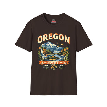 Oregon Beaver State Adventure Unisex Softstyle T Shirt State Pride Graphic Tee Collections FS03