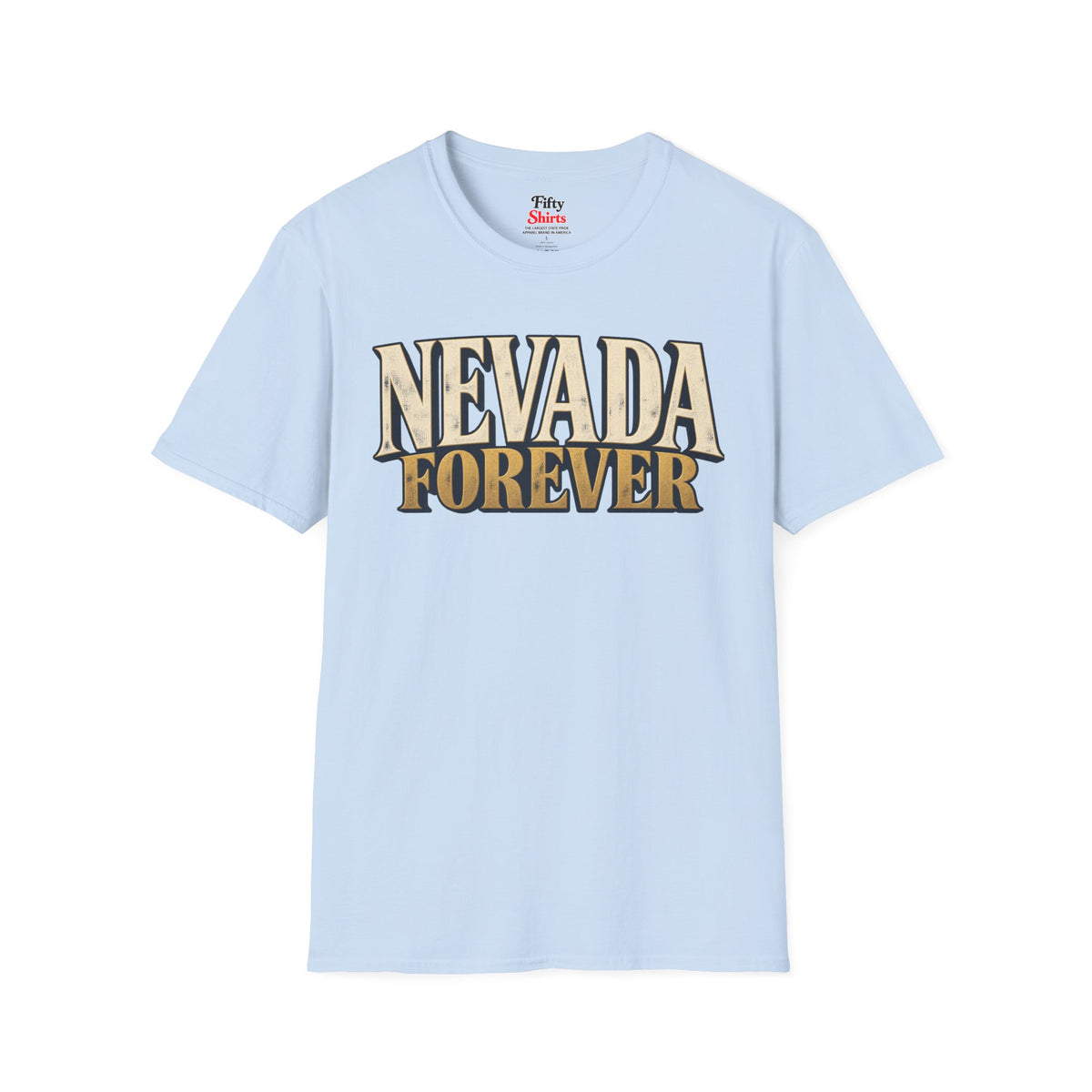 Nevada Forever Unisex Softstyle T Shirt State Name Graphic Tee